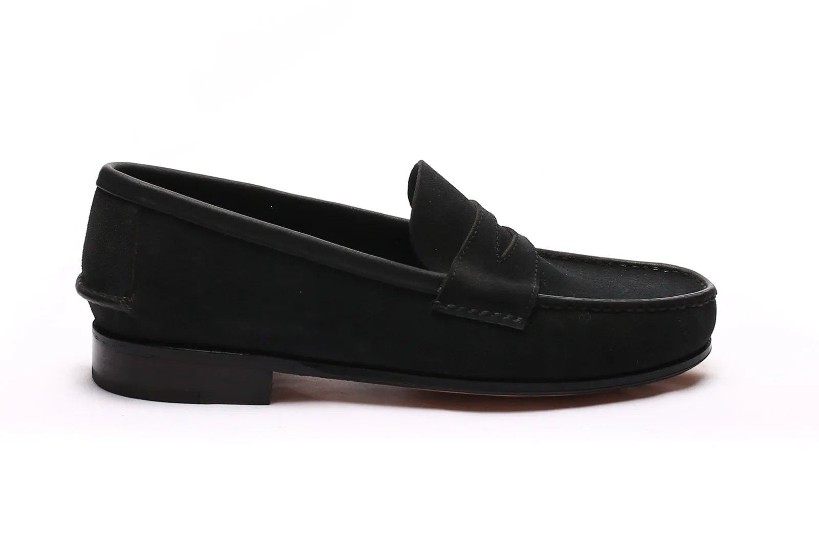 Moccasin Simple Sole 4218 Black Suede