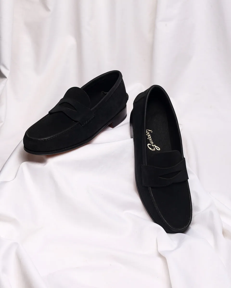 Moccasin Simple Sole 4218 Black Suede