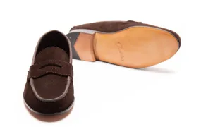 Moccasin Simple Sole 4218 Brown Suede