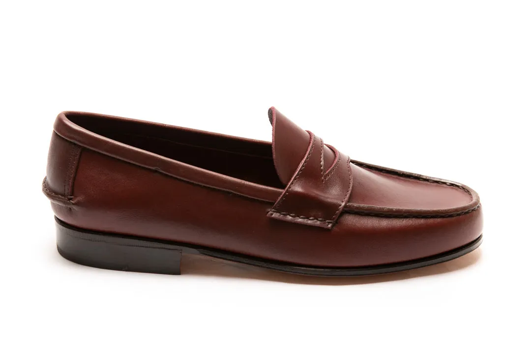 Moccasin Simple Sole 4218 Burgundy