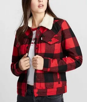 Money Heist Plaid Sherpa Jacket - Money Heist Jacket