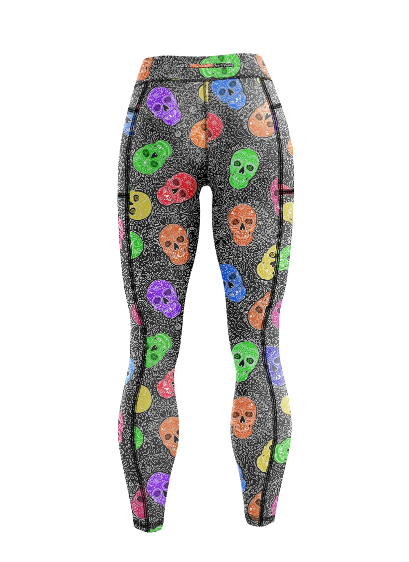 Never a dull skull leggings