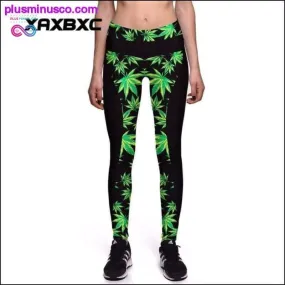 NEW 0038 Sexy Girl Women Green Leaf Weed 3D Prints High