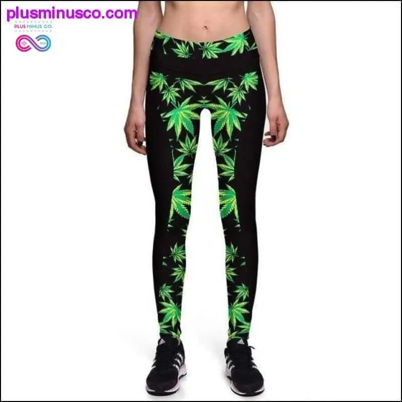 NEW 0038 Sexy Girl Women Green Leaf Weed 3D Prints High