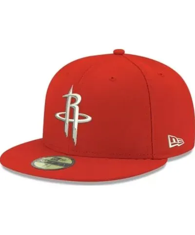 New Era Men's NBA Houston Rockets Official Team Color 59FIFTY Fitted Hat