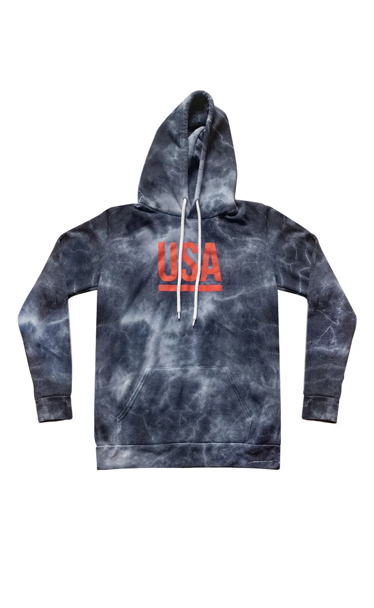 New USA Tie Dye USA Hoody Made in USA 3555CTD003