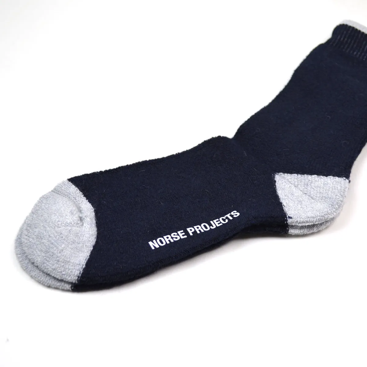 Norse Projects - Bjarki Towelling Socks - Dark Navy