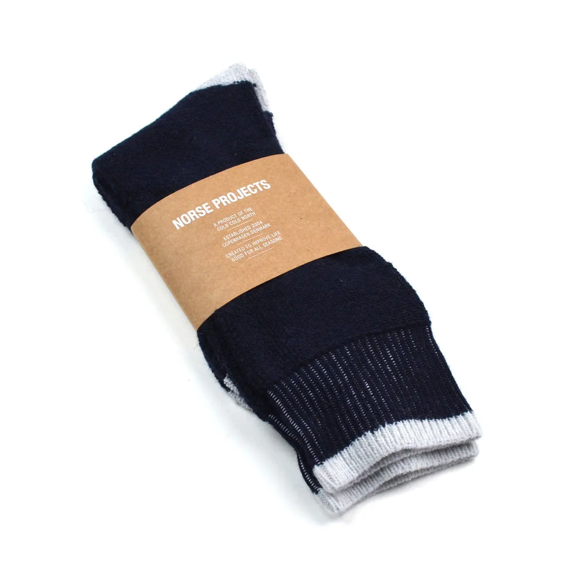 Norse Projects - Bjarki Towelling Socks - Dark Navy