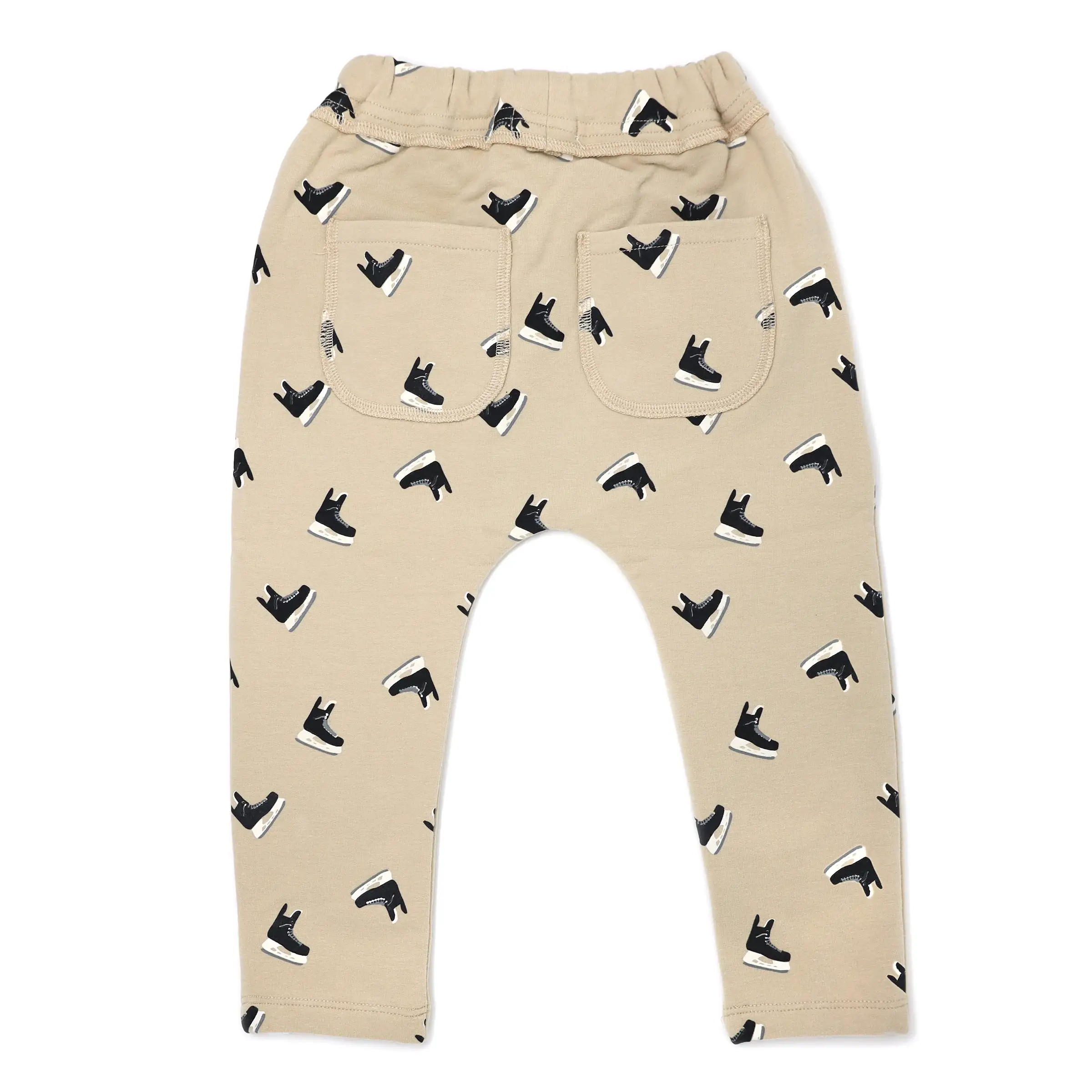 oh baby! Brooklyn Jogger Pants - Hockey Skate Print - Oat