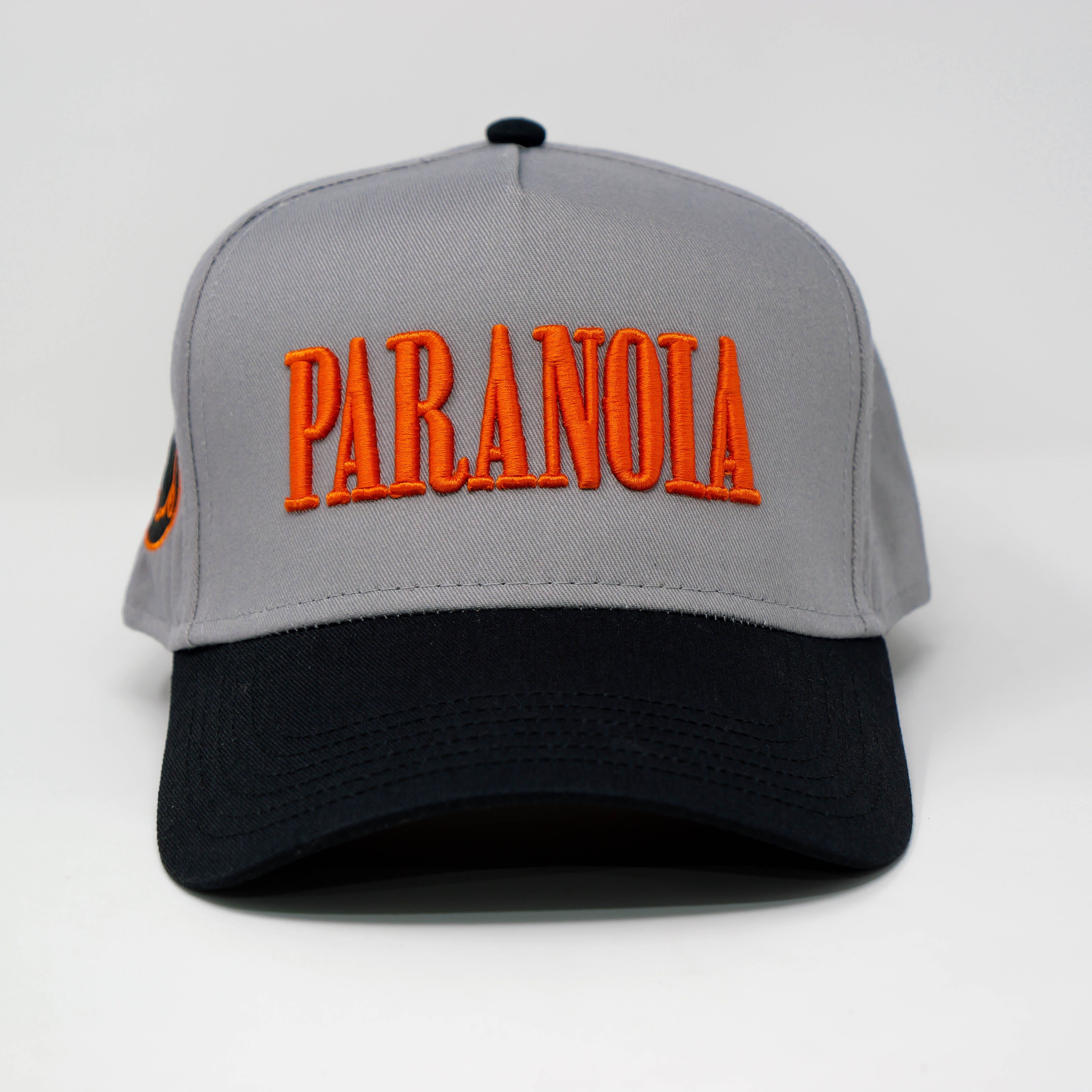 PARANOIA SNAPBACK HAT GREY/ORANGE