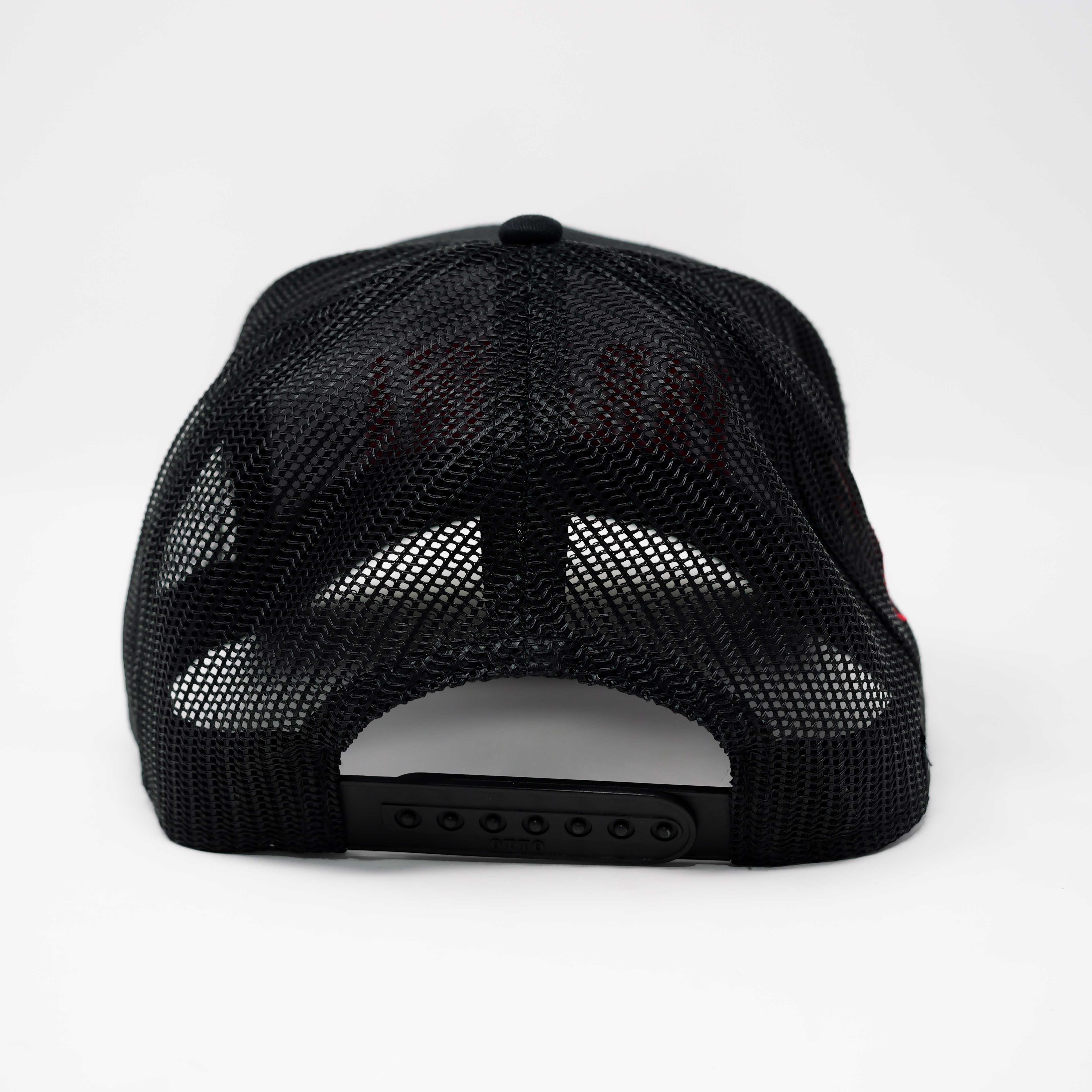 PARANOIA TRUCKER HAT BLACK/RED