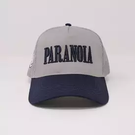 PARANOIA TRUCKER HAT GREY/NAVY