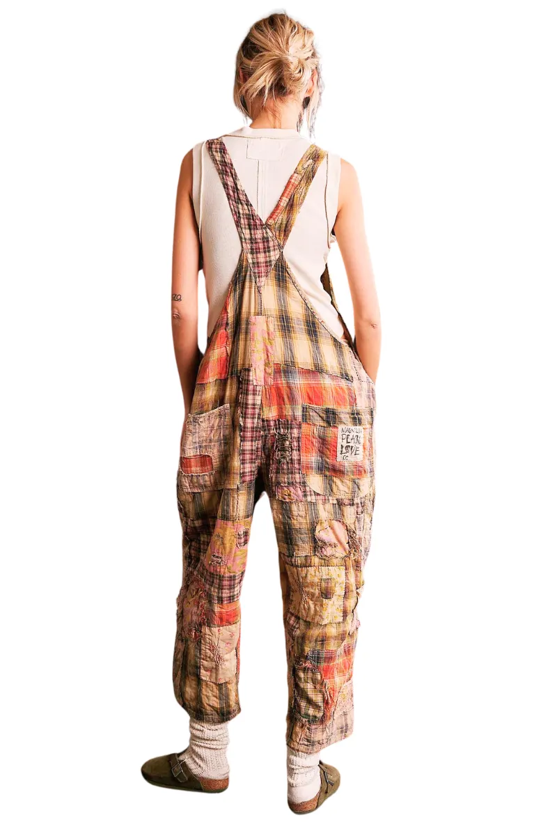 Patchwork Love Overalls