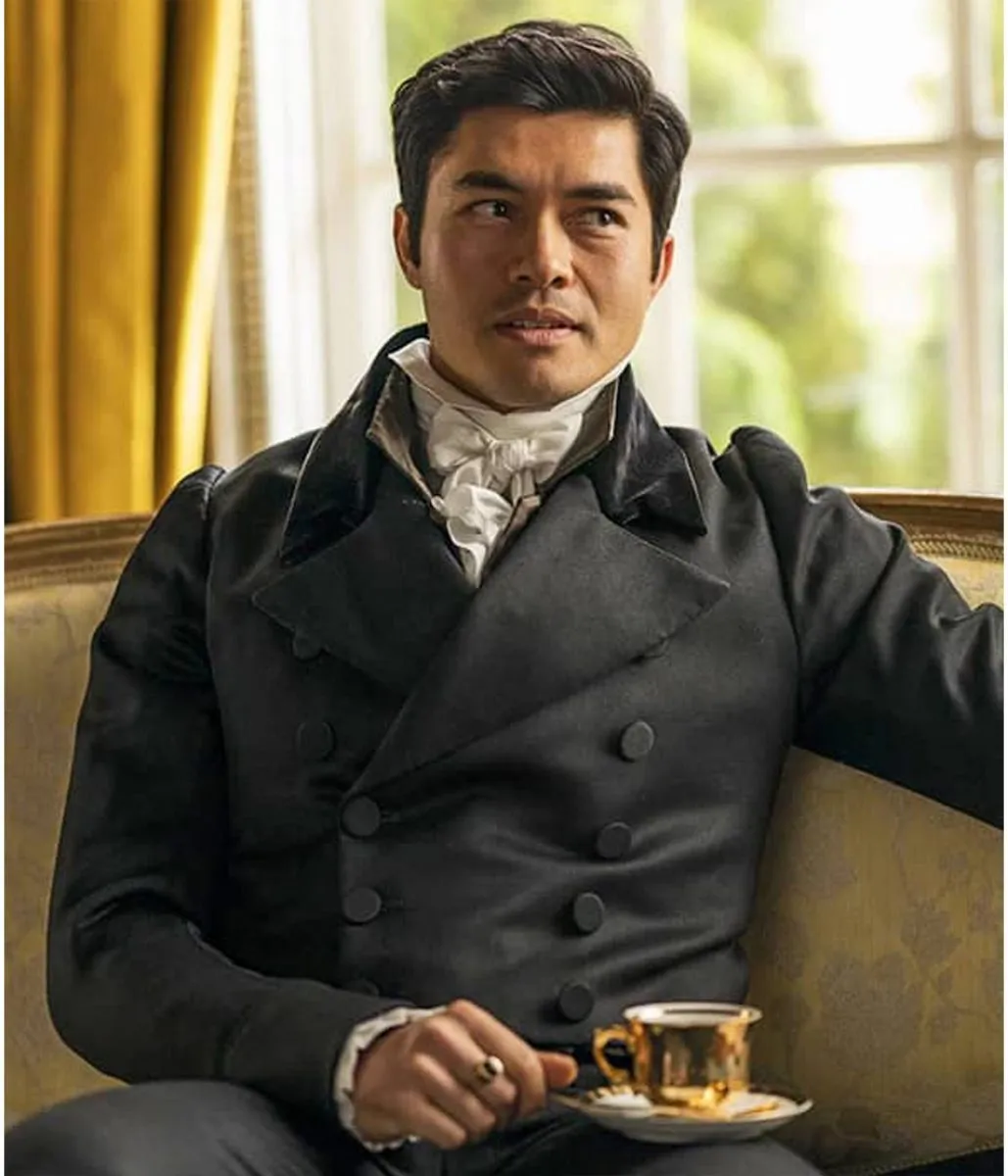 Persuasion Henry Golding Black Coat