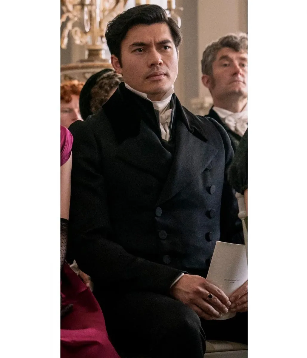 Persuasion Henry Golding Black Coat