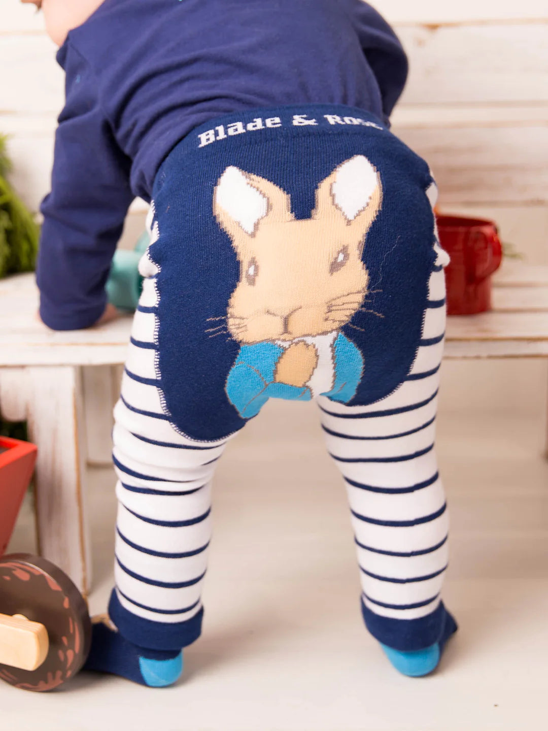 Peter Rabbit Navy Stripe Leggings - Blade and Rose