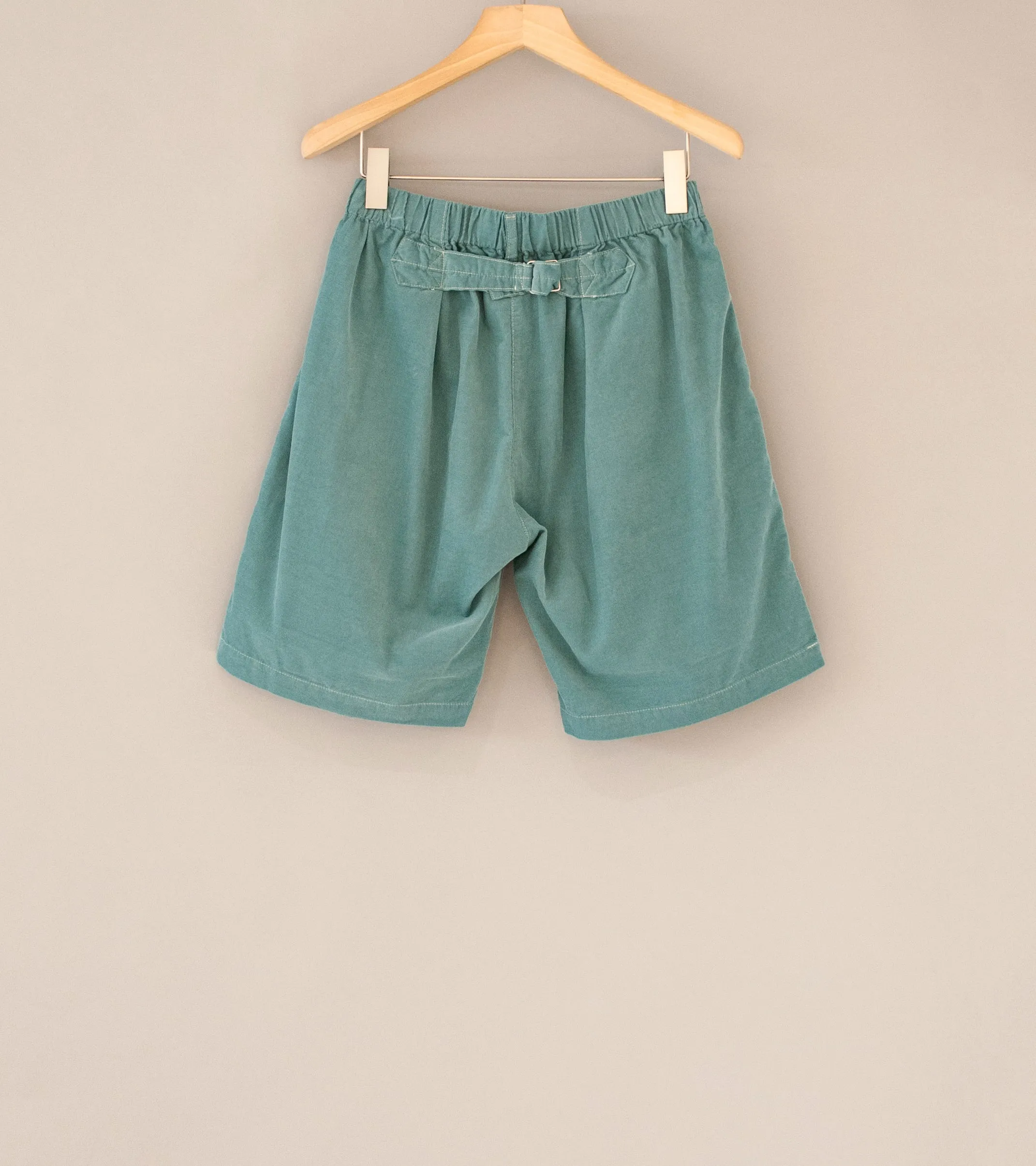 Post Overalls 'E-Z Lax 4 Shorts' (Muscat Green Summer Corduroy)