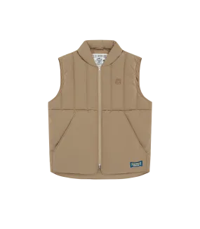 QUILTED DOWN GILET - PUTTY