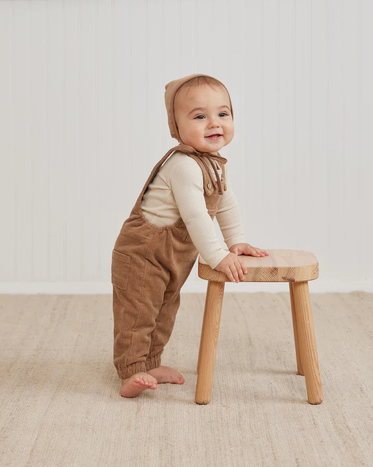 Quincy Mae - Cinnamon Corduroy Baby Overall