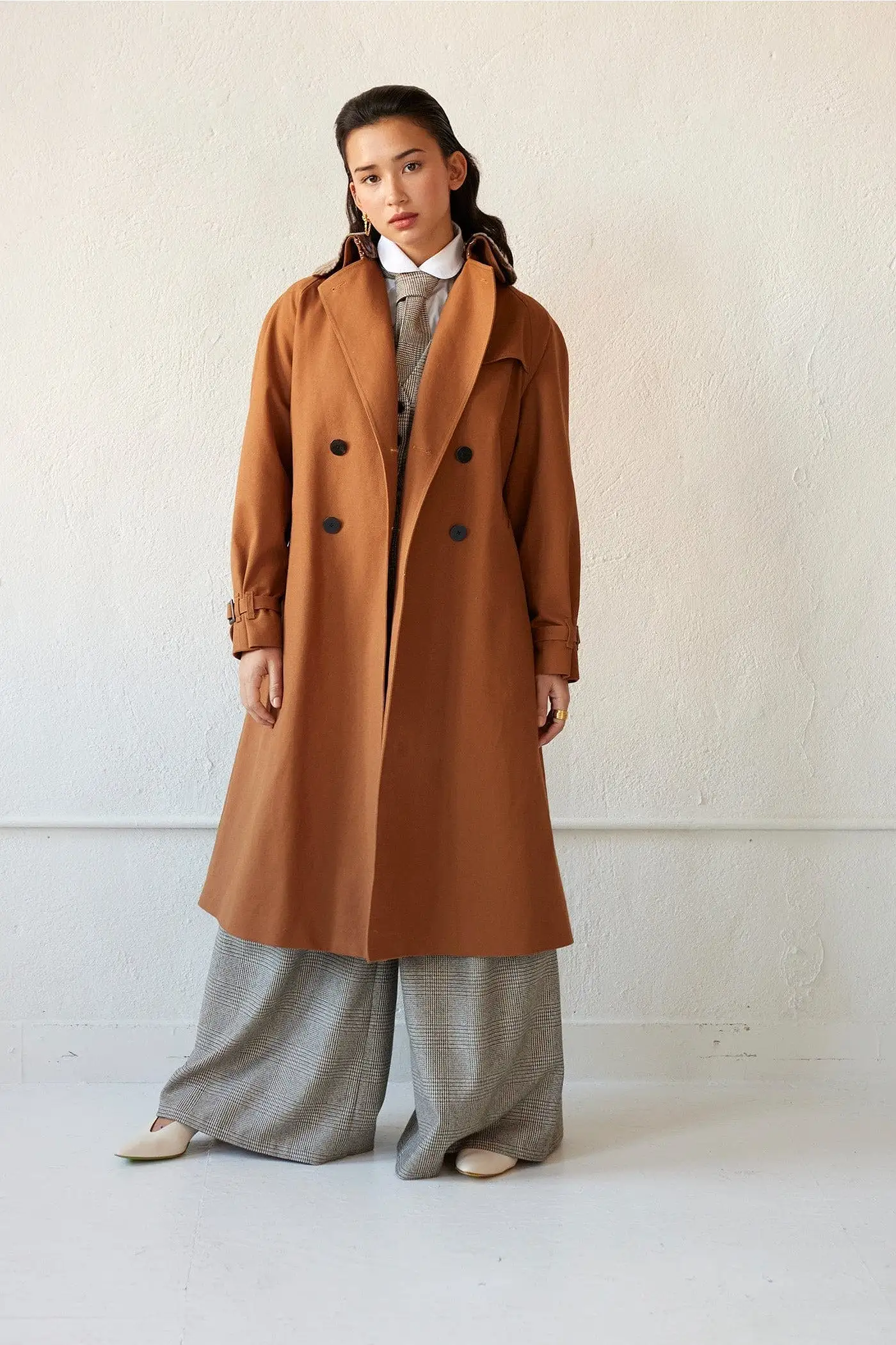 Regine Trench Coat in Cotton Twill