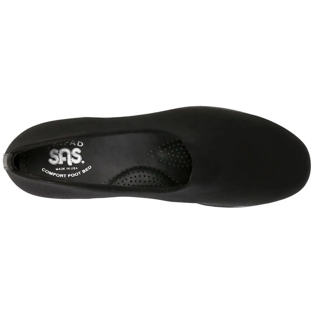 SAS Women's Bliss Slip On Wedge in Black Wide