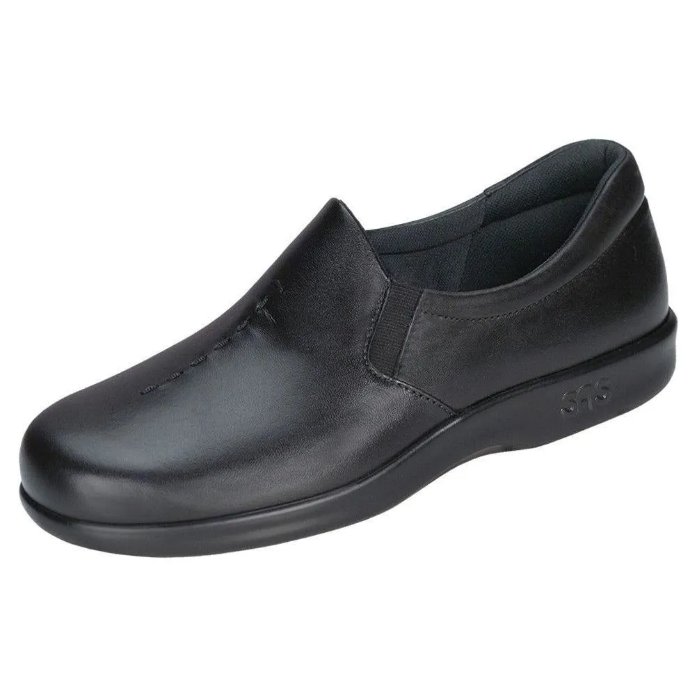 SAS Women's Viva Slip On Loafer in Black Wide