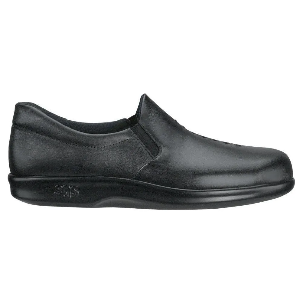 SAS Women's Viva Slip On Loafer in Black Wide