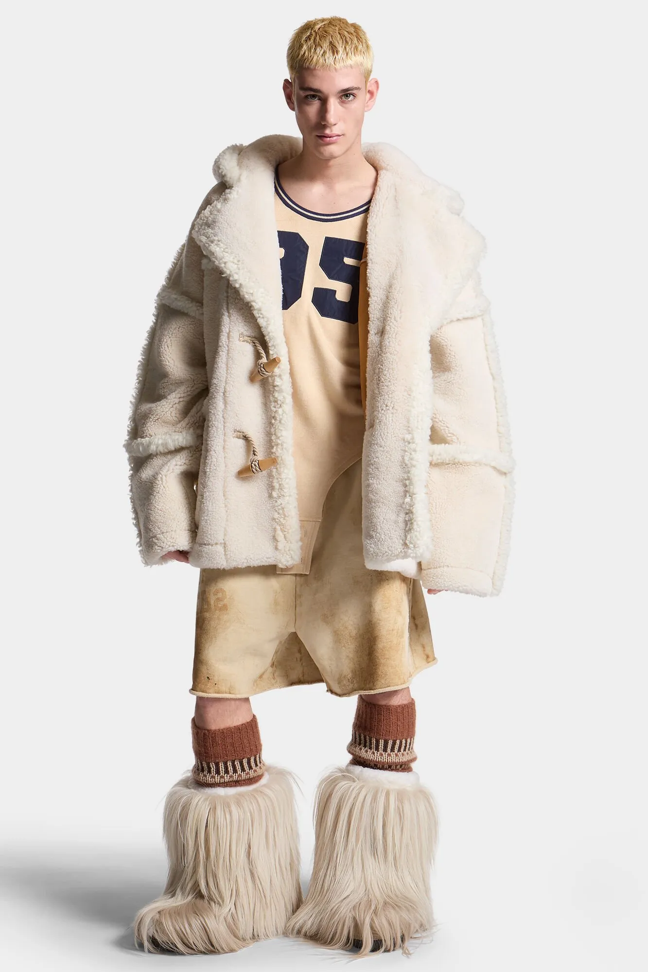 Shearling Duffle Coat