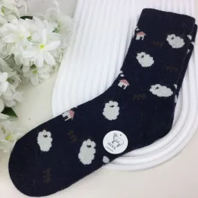 Sheep Print Wool Socks