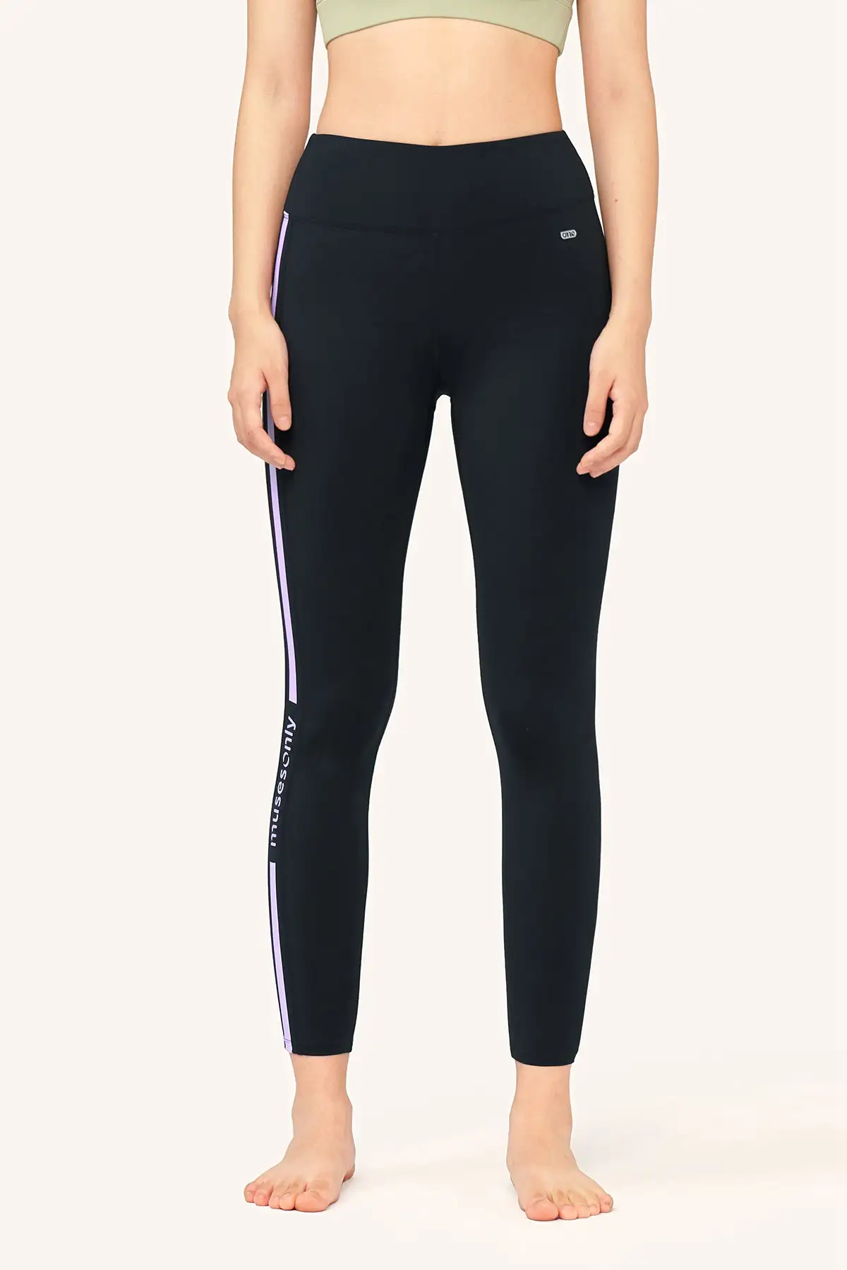 Side Logo Print Legging