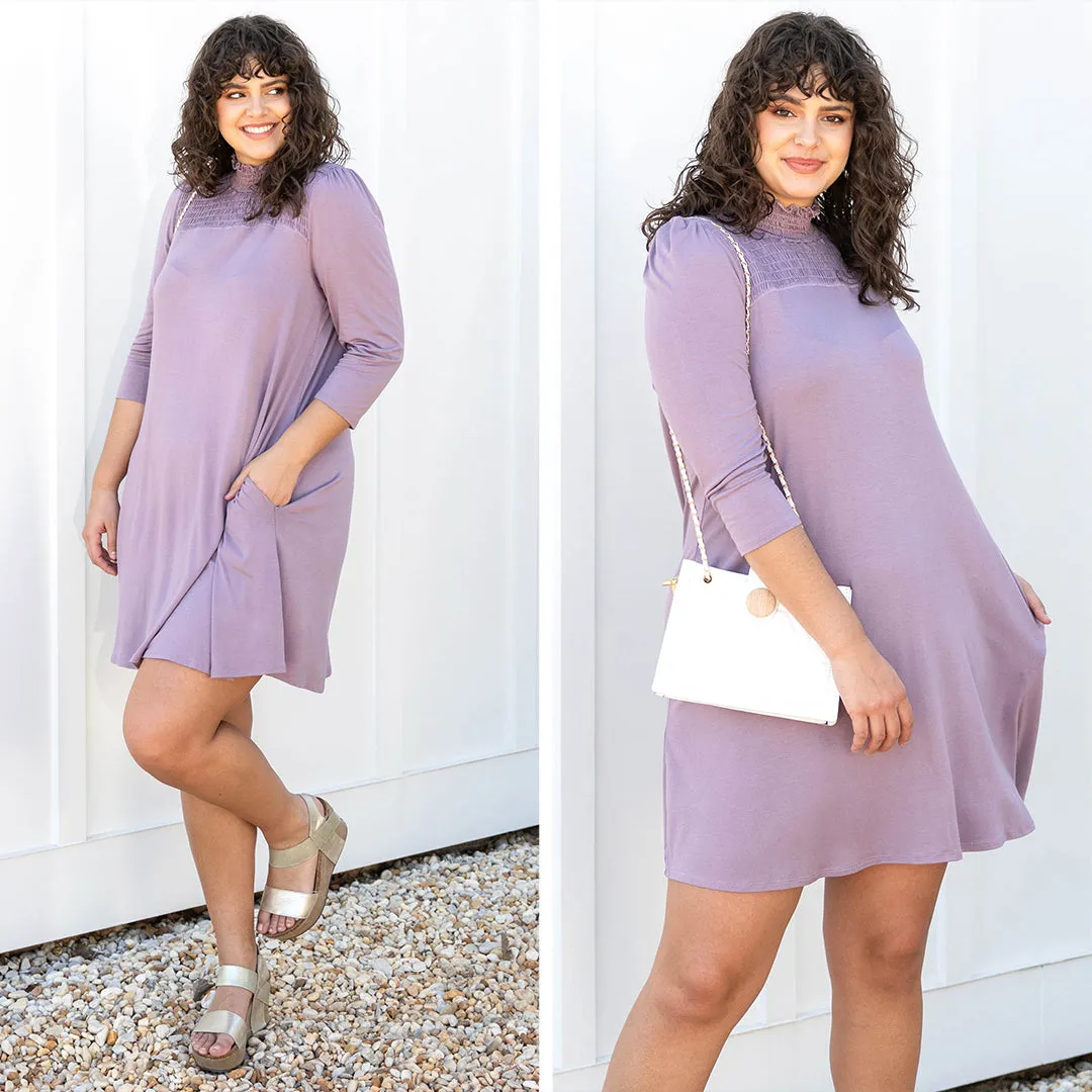 Simply Southern Dress, Dusty Plum