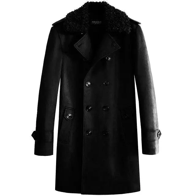 Soft Collar Winter Coat For Men