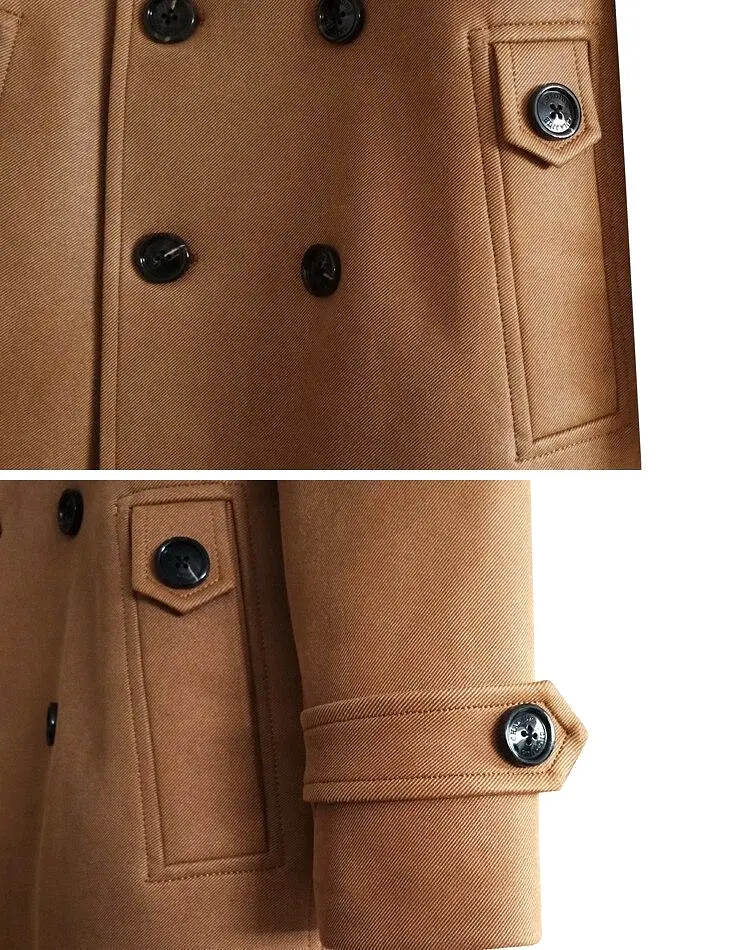 Soft Collar Winter Coat For Men