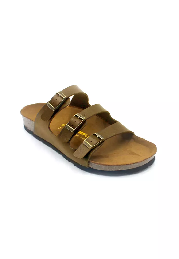 SoleSimple Ely - Camel Leather Sandals & Flip Flops