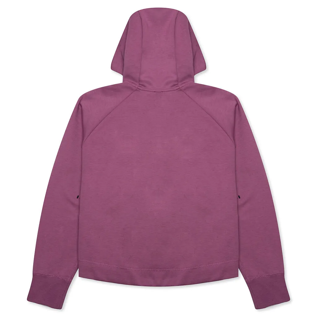 Sportswear Women's Tech Fleece Windrunner Full-Zip Hoodie - Light Bordeaux/White