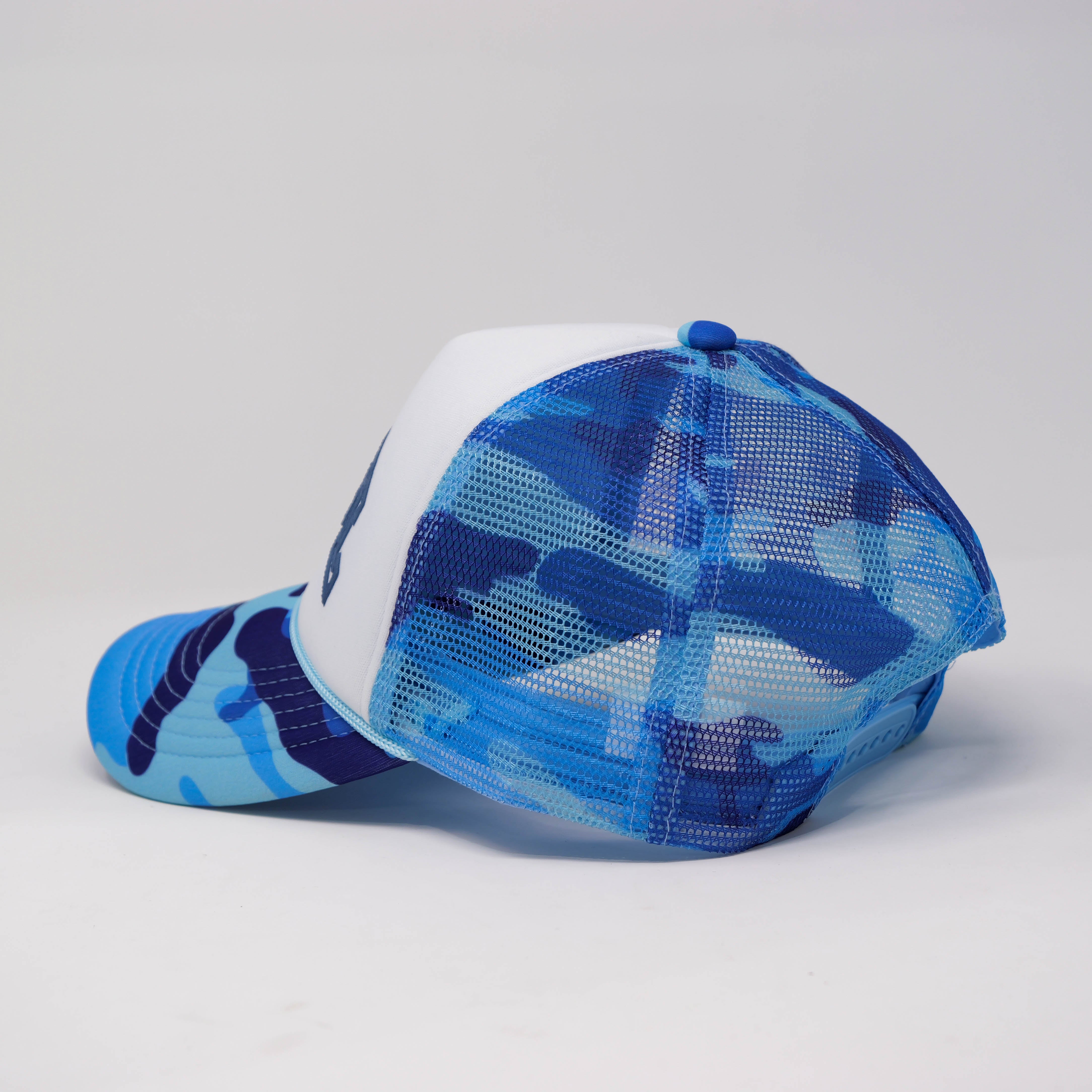 SRVVL TRUCKER HAT CAMO BLUE