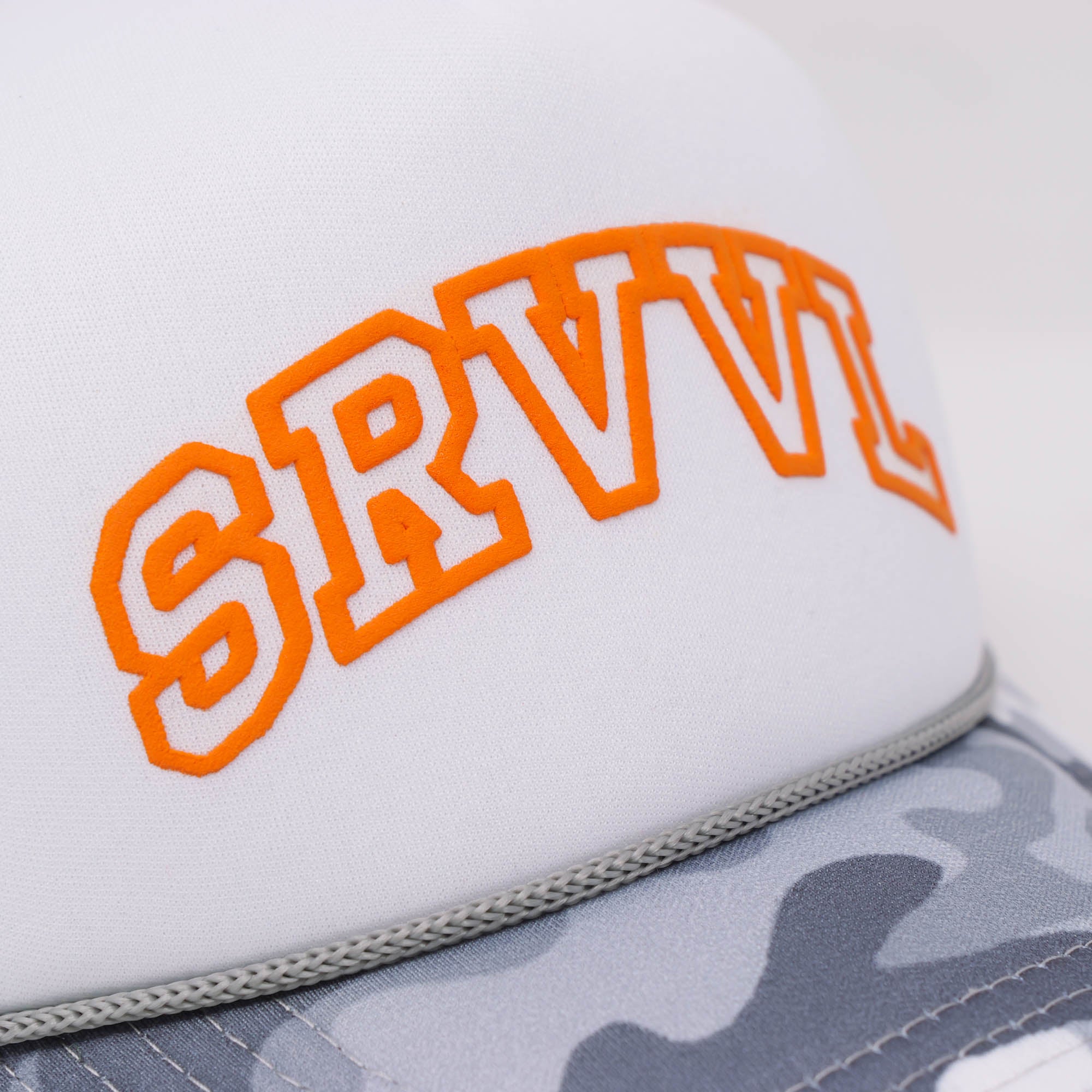 SRVVL TRUCKER HAT CAMO GREY