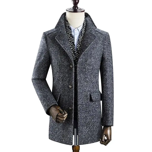 Stallone Wool Winter Coat For Men