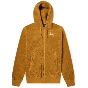 Stussy Sherpa Zip HoodieBrown