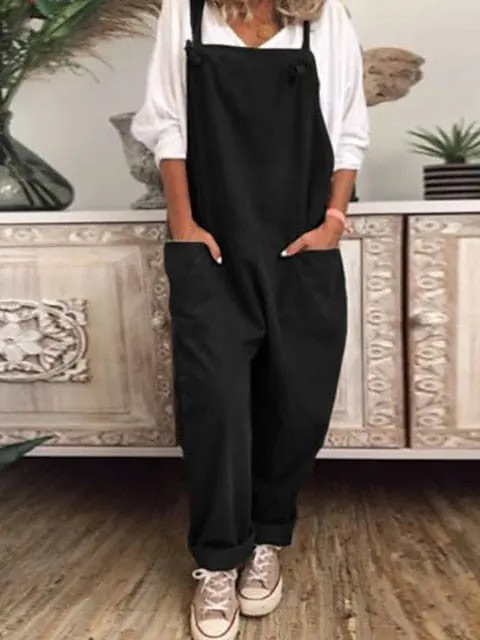 Stylish and Versatile Women's Baggy Overalls in Multiple Colors and Sizes