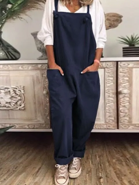 Stylish and Versatile Women's Baggy Overalls in Multiple Colors and Sizes