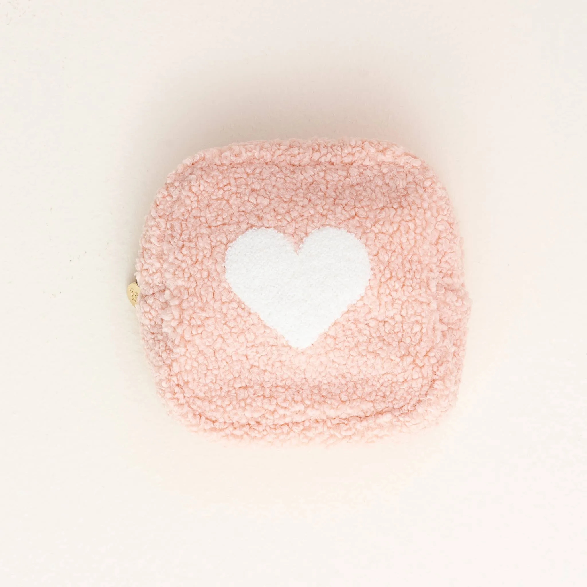 The Darling Effect - Pink Square Teddy Pouch - Heart