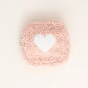 The Darling Effect - Pink Square Teddy Pouch - Heart