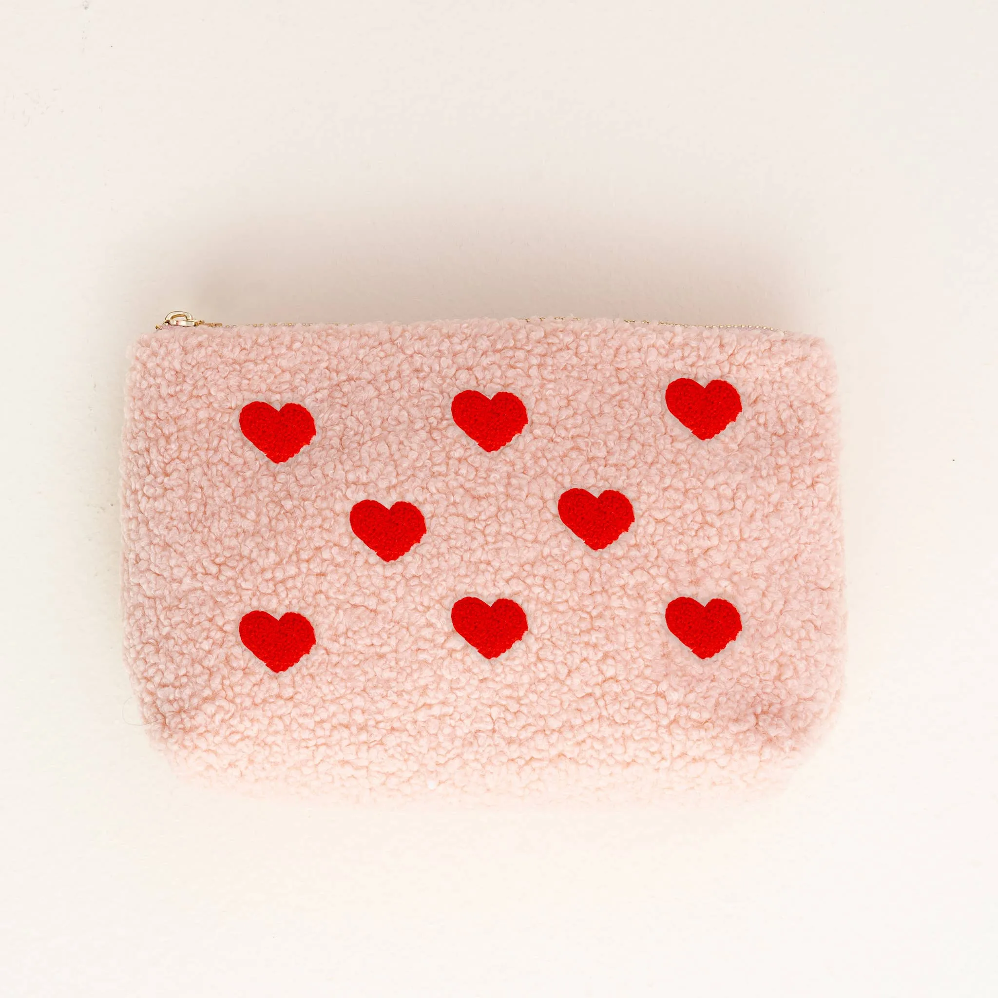 The Darling Effect - Pink Teddy Pouch - Hearts