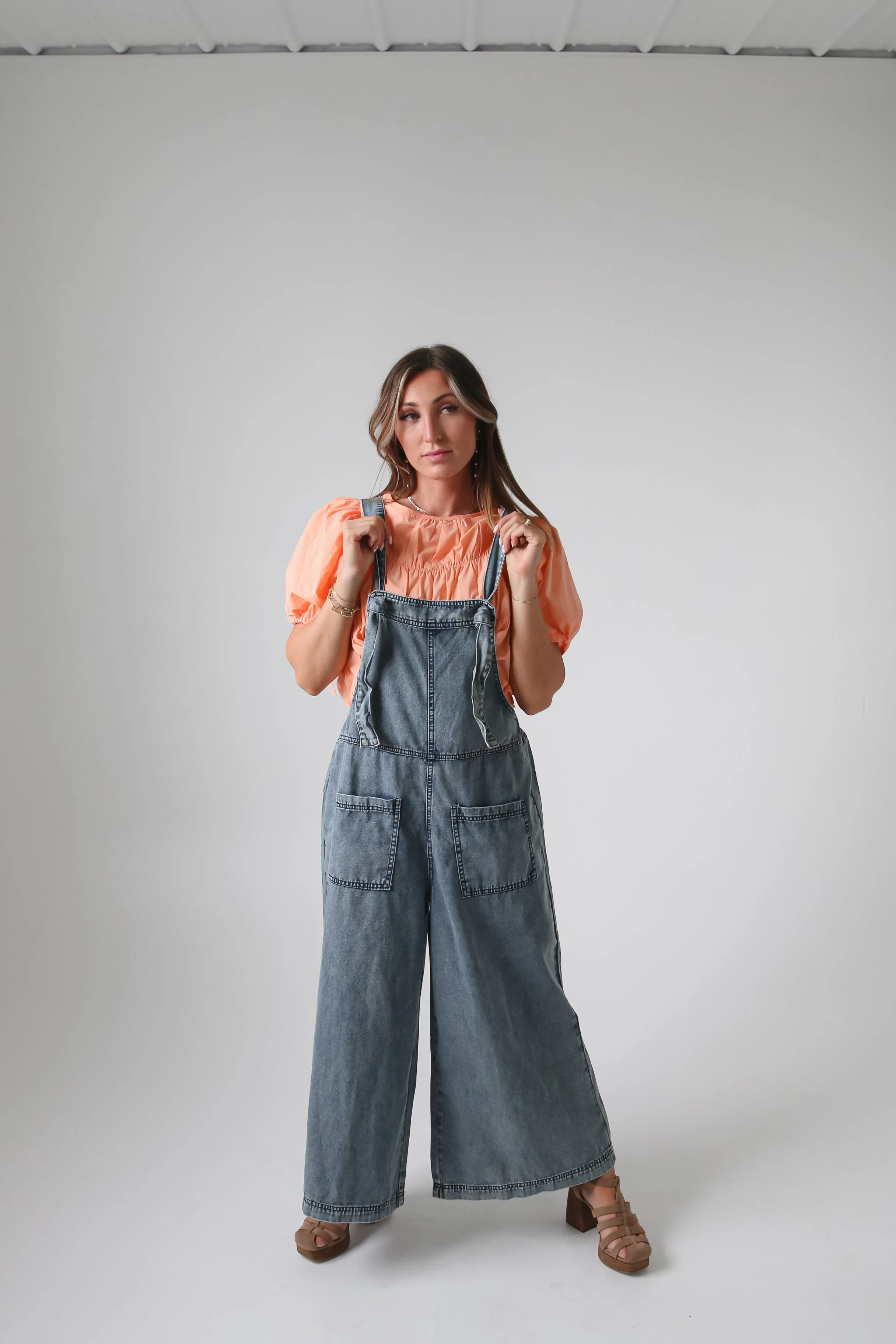 Tia Denim Overalls