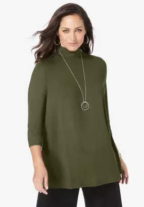 Turtleneck Swing Tunic