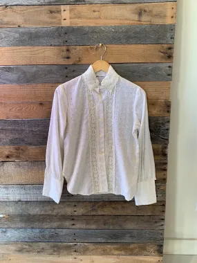 Vintage Eyelet Button Down