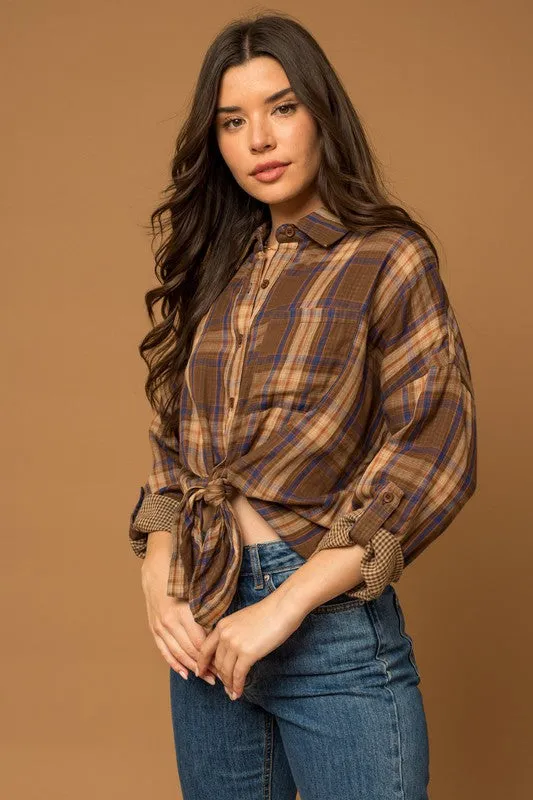 Vintage Plaid Button Down