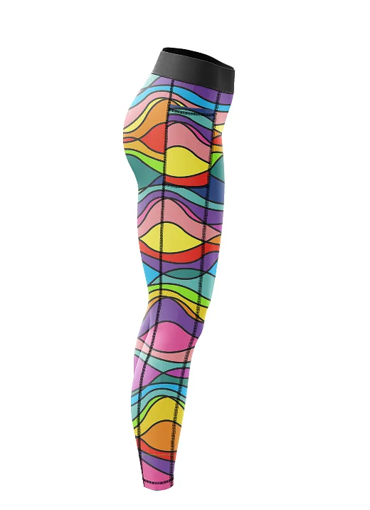 ''Wiggle & wave'' leggings