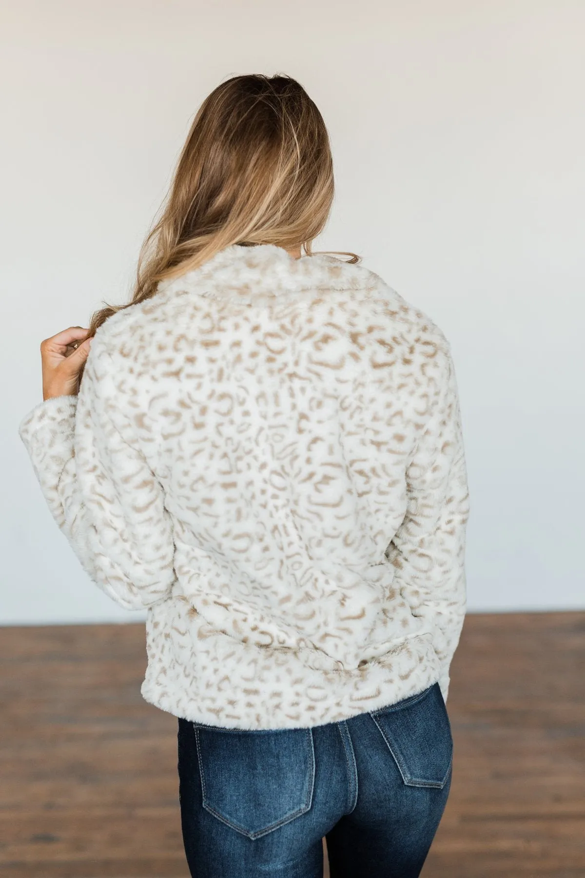 Wildly In Love Leopard Sherpa- Cream & Beige